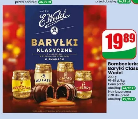 Bombonierka Baryłki Classic E.Wedel promocja w Dino