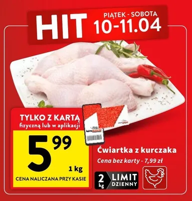 Ćwiartka z kurczaka promocja w Intermarche