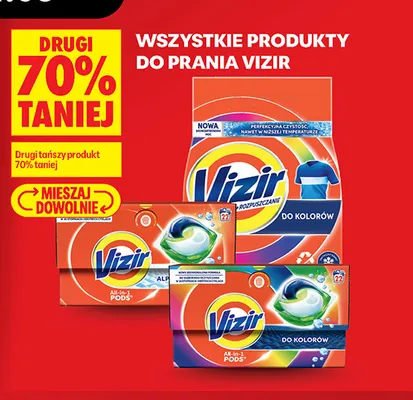 Kapsułki do prania Vizir All-in-1 Pods Do Kolorów promocja w Biedronka