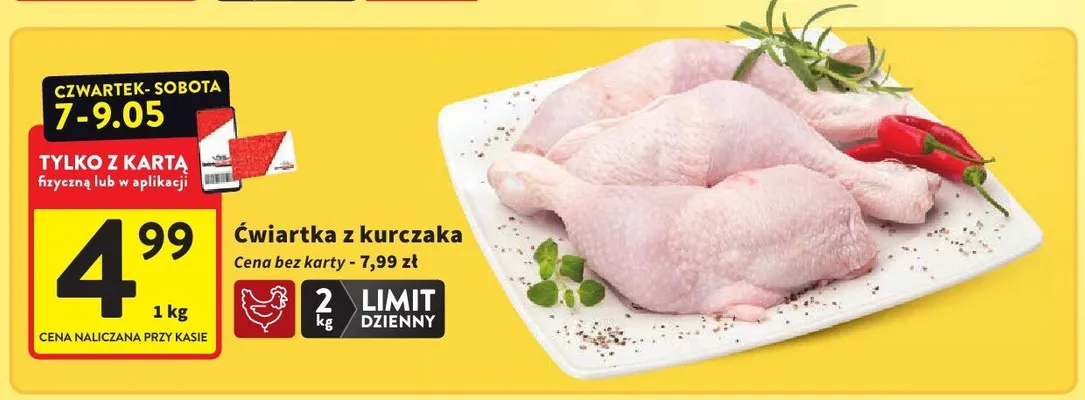 Ćwiartka z kurczaka promocja w Intermarche