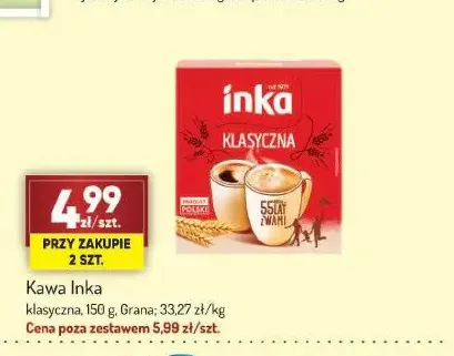 Kawa rozpuszczalna Inka klasyczna promocja w Avita