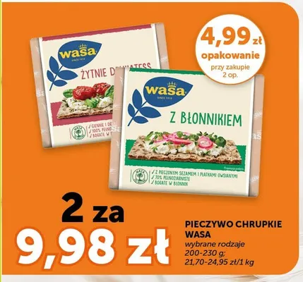 Pieczywo chrupkie Wasa promocja w Groszek