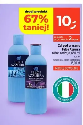 Żel pod prysznic Felce Azzurra Black Orchid promocja w Dealz