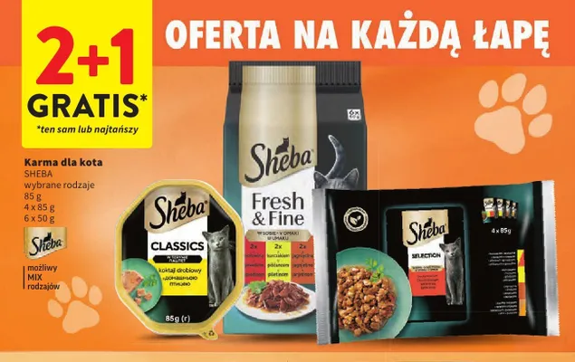 Karma dla kota Sheba Classics koktajl drobiowy promocja w Intermarche