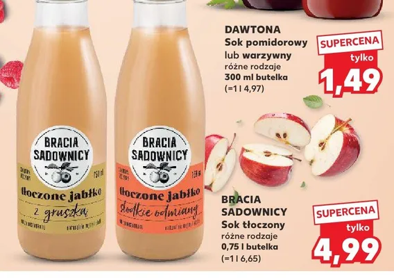 Sok tłoczony różne rodzaje promocja w Kaufland