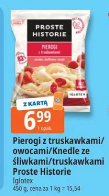 Pierogi z truskawkami/owocami/Knedle ze śliwkami/truskawkami promocja w Leclerc