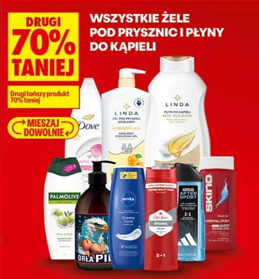 Żel pod prysznic i płyn do kąpieli Dove promocja w Biedronka