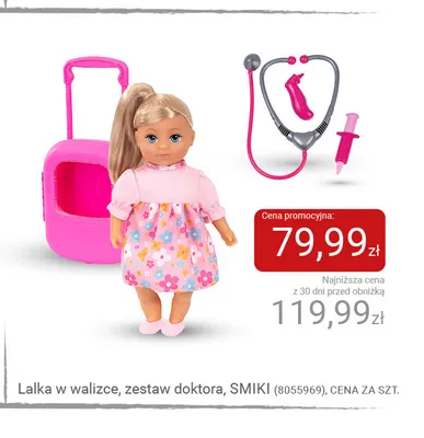 Lalka w walizce zestaw doktora Smiki promocja w Smyk