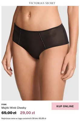 Majtki damskie Wink Cheeky Victoria's Secret PINK promocja w Victoria's Secret