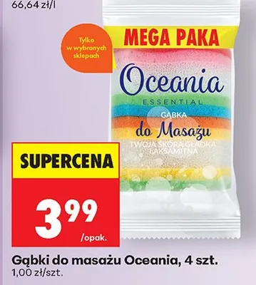 Gąbki do masażu, 4 szt. promocja w Biedronka