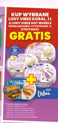 Lody Vibes śmietankowo-jagodowe Koral promocja w Twój Market