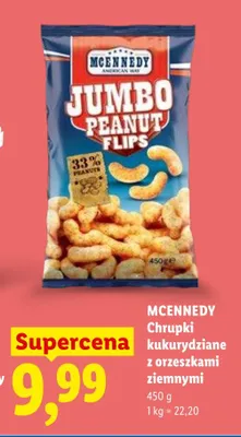 Chrupki kukurydziane z orzeszkami ziemnymi MCENNEDY promocja w Lidl