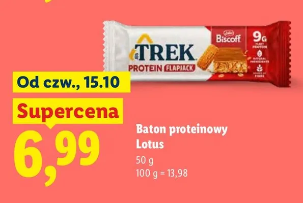 Baton proteinowy Lotus Trek promocja w Lidl
