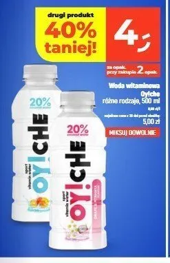 Woda witaminowa Oy!che Grape & Pitahaya promocja w Dealz