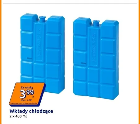 Wkłady chłodzące 2-pak 400 ml promocja w Action