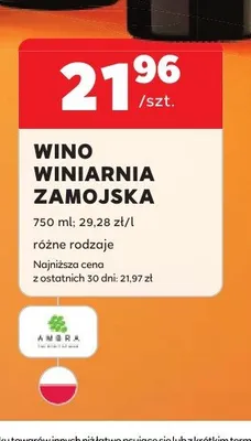 Wino Winiarnia Zamojska promocja w Stokrotka