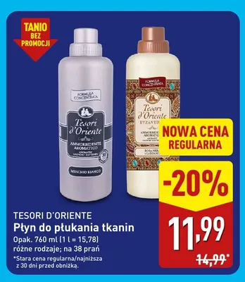 Płyn do płukania tkanin Tesori d'Oriente promocja w Aldi