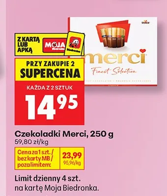 Czekoladki Merci Finest Selection promocja w Biedronka