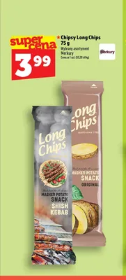 Chipsy ziemniaczane Long Chips Shish Kebab promocja w TOPAZ