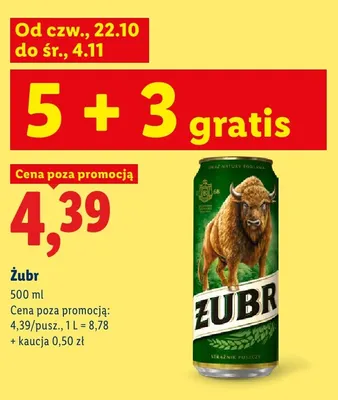 Piwo Żubr promocja w Lidl