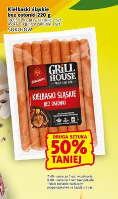 Kiełbaski śląskie bez osłonki Sokołów promocja w Prim Market