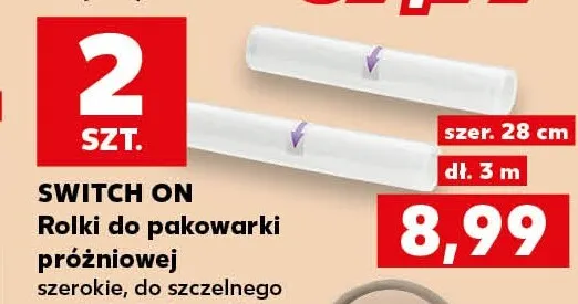 Rolki do pakowarki próżniowej Switch On 2-pak promocja w Kaufland