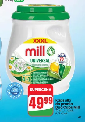 Kapsułki do prania Duo Caps Mill Universal promocja w Dino