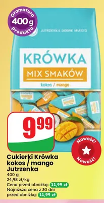 Cukierki Krówka kokos mango Jutrzenka promocja w Dino