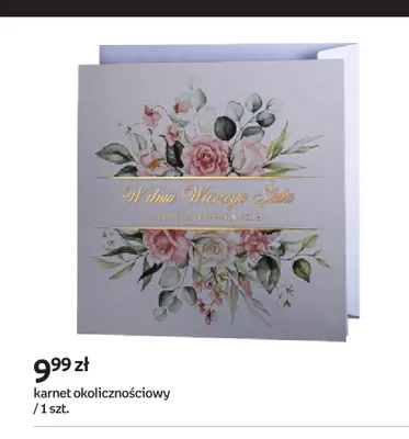 Karnet okolicznościowy W dniu Waszego Ślubu promocja w Empik