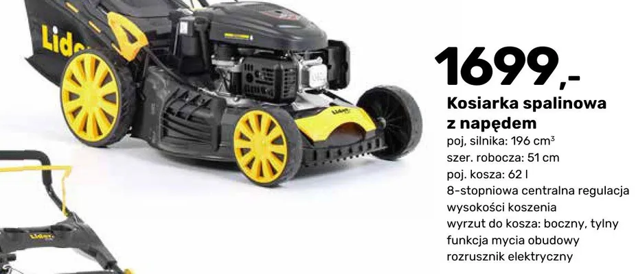 Kosiarka spalinowa z napędem promocja w Bricomarche