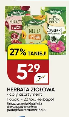 Herbata ziołowa Herbapol promocja w Chata Polska