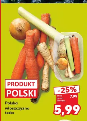 Włoszczyzna polska tacka promocja w Kaufland