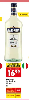 Wermut La Torina Bianco promocja w Biedronka