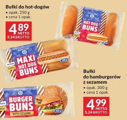 Bułki do hamburgerów z sezamem Dan Cake promocja w Makro