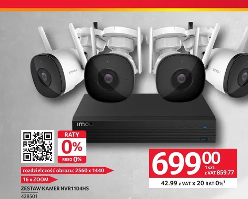 Zestaw kamer Imou NVR1104HS promocja w Selgros