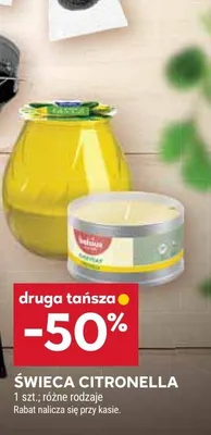 Świeca zapachowa Citronella promocja w Stokrotka