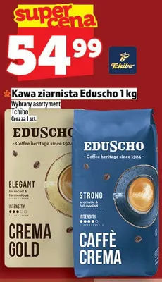 Kawa ziarnista Eduscho Elegant Crema Gold/Strong Caffe Crema promocja w TOPAZ
