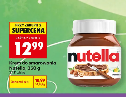 Krem do smarowania Nutella promocja w Biedronka
