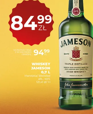 Whiskey Jameson irlandzka blended promocja w Duży Ben