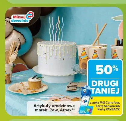 Artykuły urodzinowe Arpex promocja w Carrefour