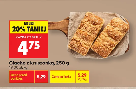 Ciacho z kruszonką promocja w Biedronka