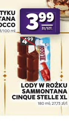 Lody na patyku Sammontana Stecco Blocco promocja w Stokrotka