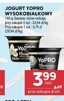 Jogurt wysokobiałkowy YoPro promocja w Stokrotka