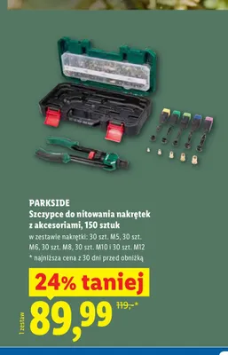 Szczypce do nitowania nakrętek z akcesoriami Parkside promocja w Lidl