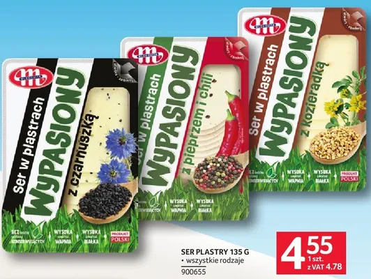 Ser plastry z czarnuszką promocja w Selgros