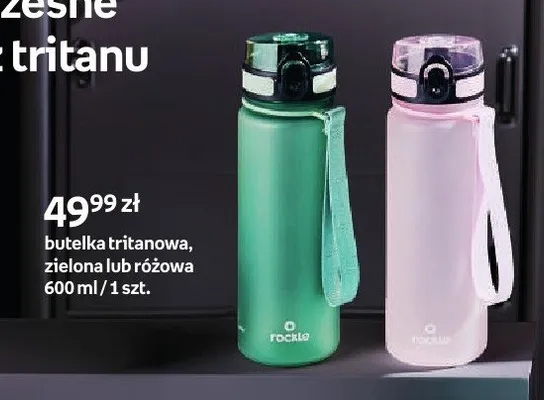 Butelka tritanowa Rockle różowa 600 ml promocja w Empik