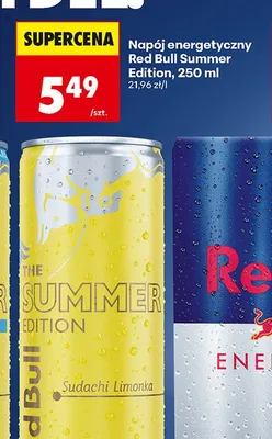 Napój energetyczny Red Bull Summer Edition promocja w Biedronka