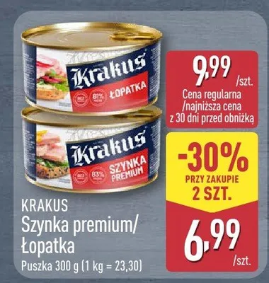 Szynka premium/łopatka promocja w Aldi