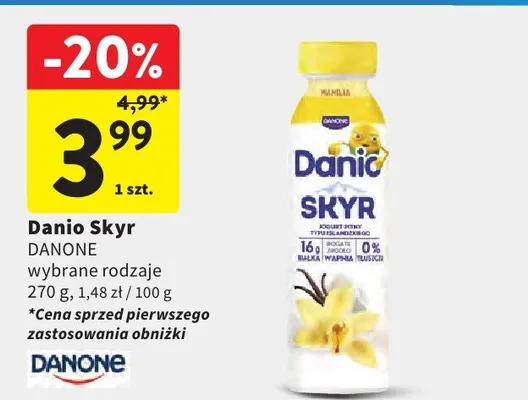 Danio Skyr wybrane rodzaje promocja w Intermarche