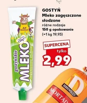 Mleko zagęszczone słodzone Gostyń promocja w Kaufland